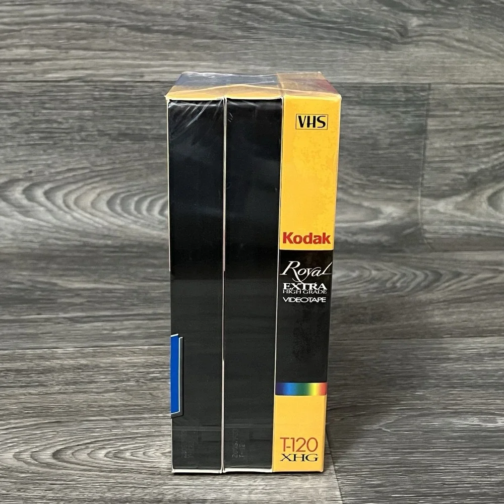 Sealed 3-Pack Kodak VHS Video Tape Recording T-120 6 Hour 2-High Grade 1-X High
